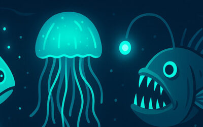 Animales bioluminiscentes: secretos de la bioluminiscencia.
