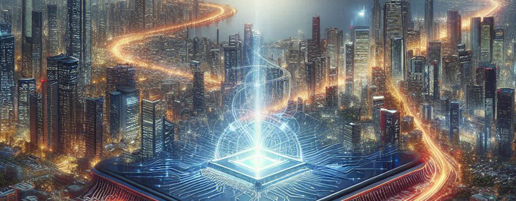 Ilustración que simboliza el avance tecnológico a nivel mundial