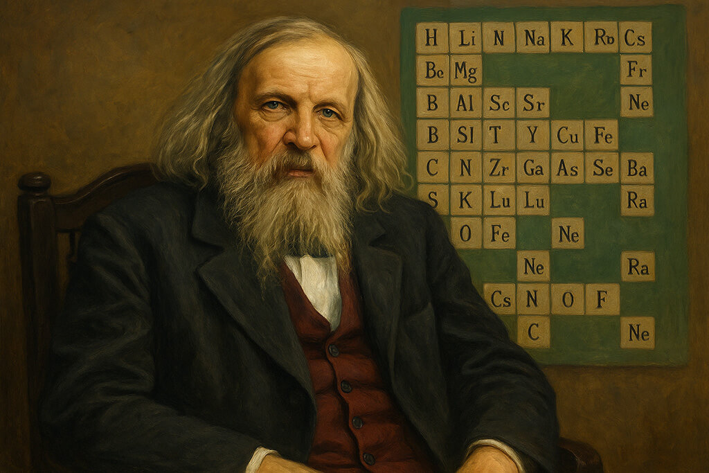 imagen de Dmitri Mendeléyev creador de la tabla periódica