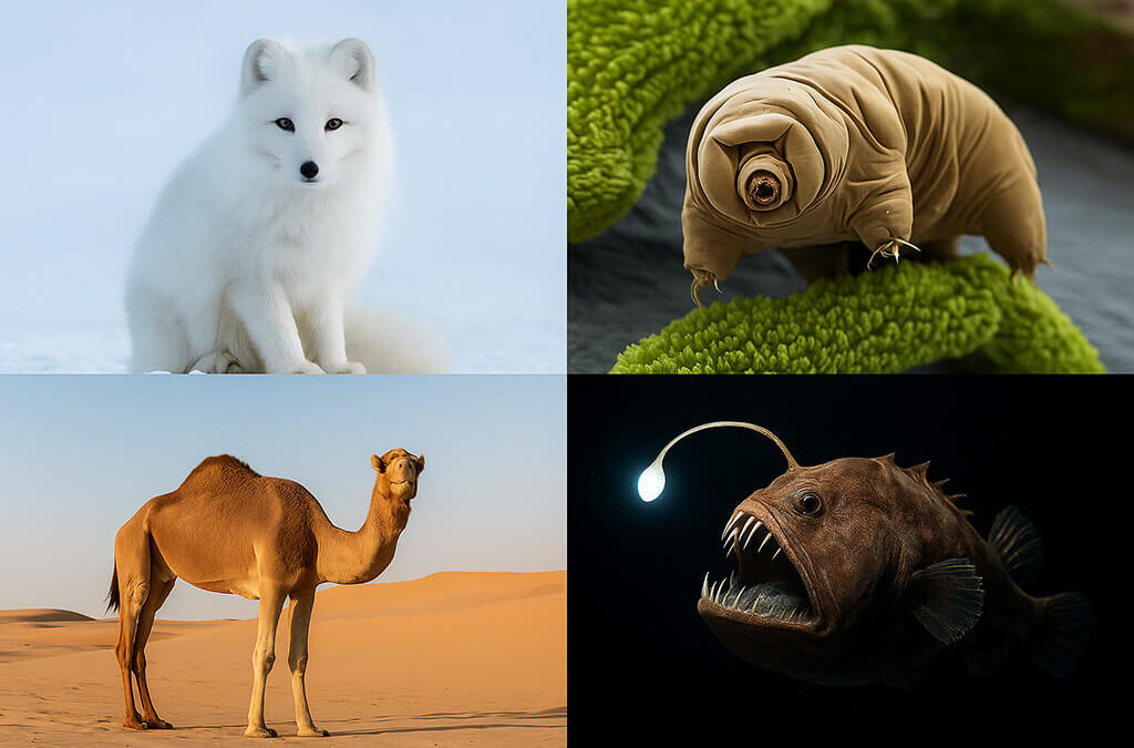 Animales que viven en condiciones extremas.