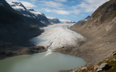 Glaciares en retroceso: señales de un planeta que se calienta.