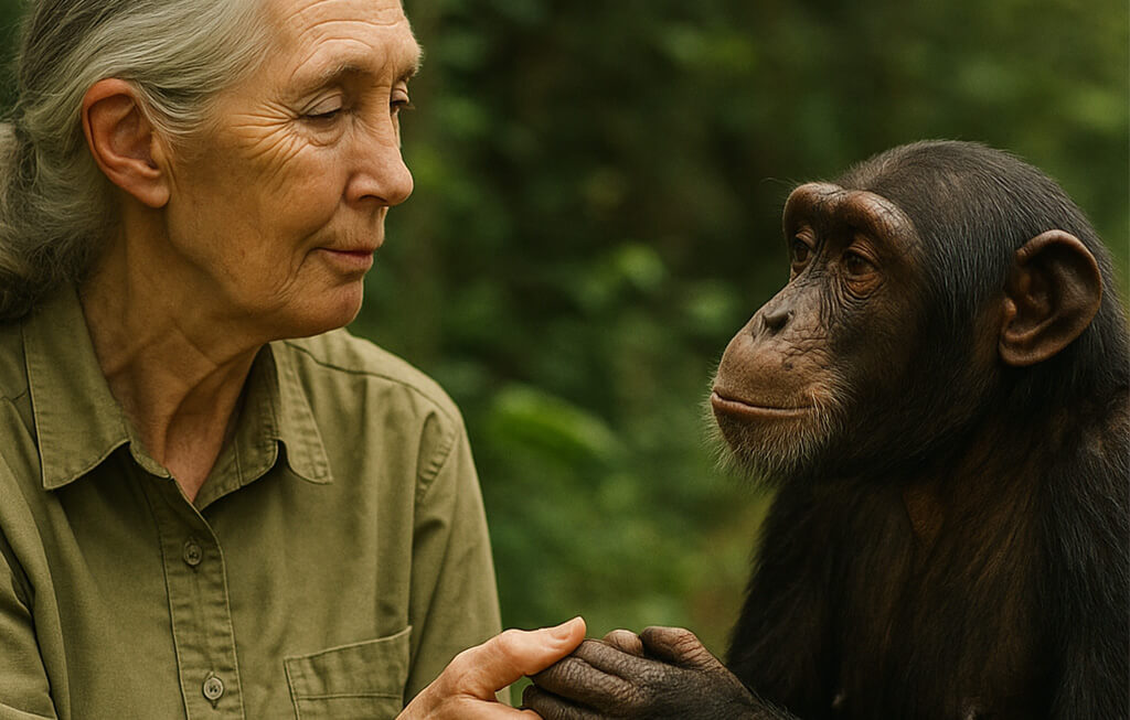 Jane Goodall: la mujer que cambió nuestra visión de los chimpancés.